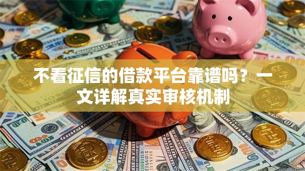 不看征信的借款平台靠谱吗？一文详解真实审核机制