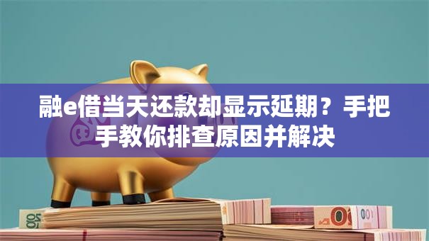 融e借当天还款却显示延期？手把手教你排查原因并解决