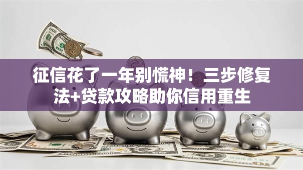 征信花了一年别慌神！三步修复法+贷款攻略助你信用重生