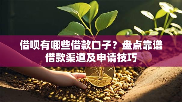 借呗有哪些借款口子？盘点靠谱借款渠道及申请技巧