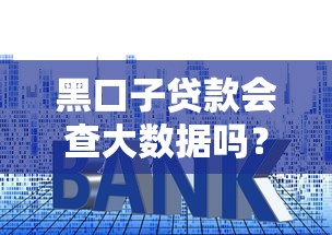 黑口子贷款会查大数据吗？揭秘审核背后的隐藏套路