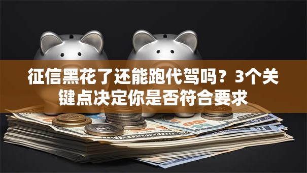 征信黑花了还能跑代驾吗？3个关键点决定你是否符合要求