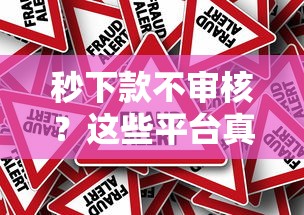 秒下款不审核？这些平台真的靠谱吗？