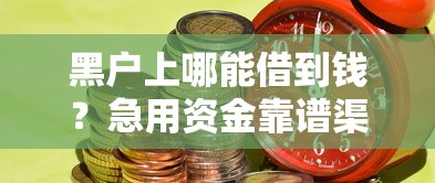 黑户上哪能借到钱？急用资金靠谱渠道深度解析