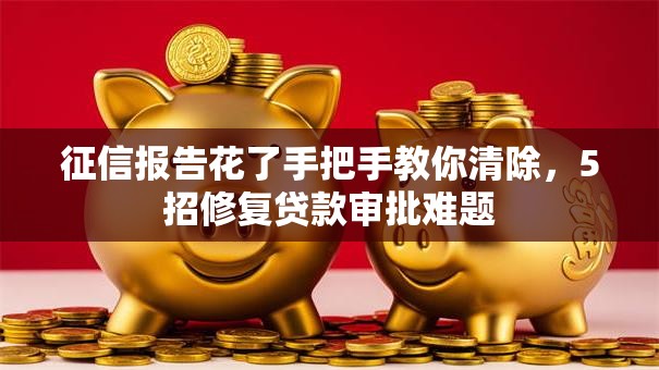 征信报告花了手把手教你清除，5招修复贷款审批难题