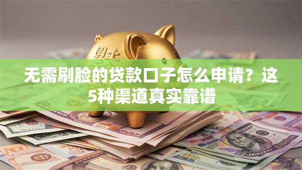 无需刷脸的贷款口子怎么申请?这5种渠道真实靠谱 无需刷脸的贷款口子怎么申请?这5种渠道真实靠谱