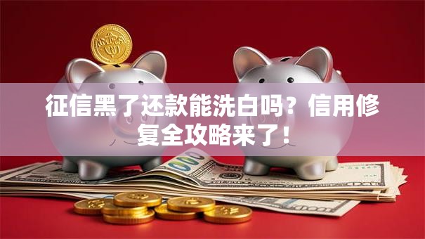 征信黑了还款能洗白吗？信用修复全攻略来了！