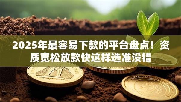 2025年最容易下款的平台盘点！资质宽松放款快这样选准没错