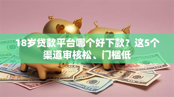 18岁贷款平台哪个好下款？这5个渠道审核松、门槛低