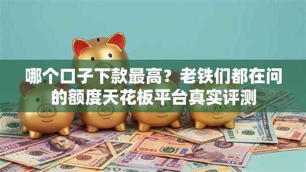 哪个口子下款最高？老铁们都在问的额度天花板平台真实评测
