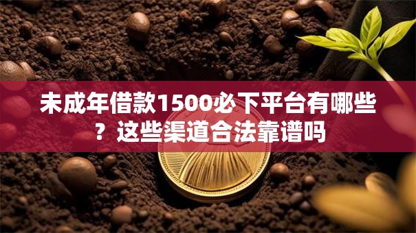 未成年借款1500必下平台有哪些？这些渠道合法靠谱吗