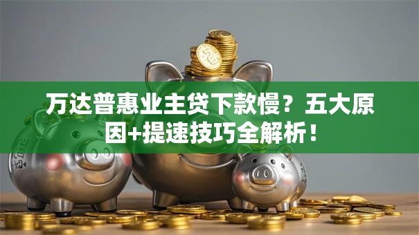 万达普惠业主贷下款慢？五大原因+提速技巧全解析！