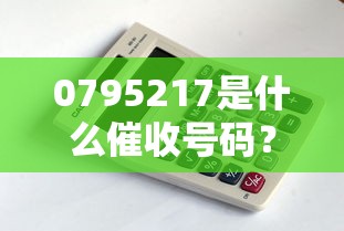 0795217是什么催收号码？揭秘归属地及应对技巧