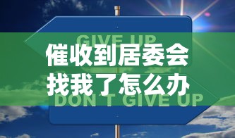 催收到居委会找我了怎么办？正确应对流程及法律保护须知