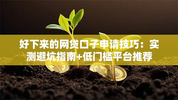 好下来的网贷口子申请技巧：实测避坑指南+低门槛平台推荐