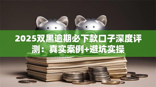 2025双黑逾期必下款口子深度评测：真实案例+避坑实操