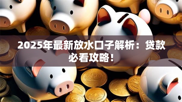 2025年最新放水口子解析：贷款必看攻略！