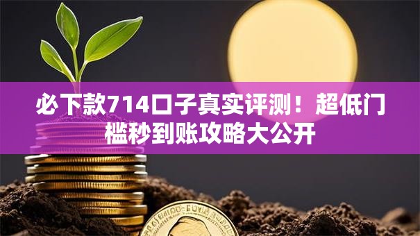 必下款714口子真实评测！超低门槛秒到账攻略大公开