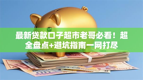 最新贷款口子超市老哥必看！超全盘点+避坑指南一网打尽