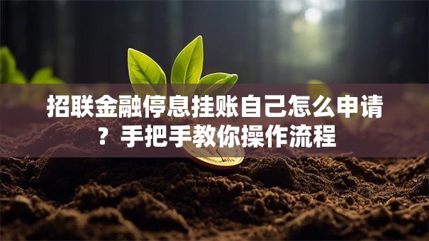 招联金融停息挂账自己怎么申请？手把手教你操作流程