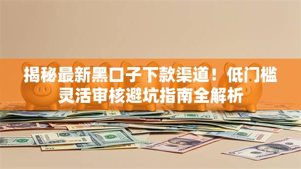 揭秘最新黑口子下款渠道！低门槛灵活审核避坑指南全解析