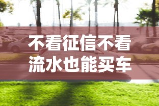 不看征信不看流水也能买车？这几种购车贷款方案了解一下