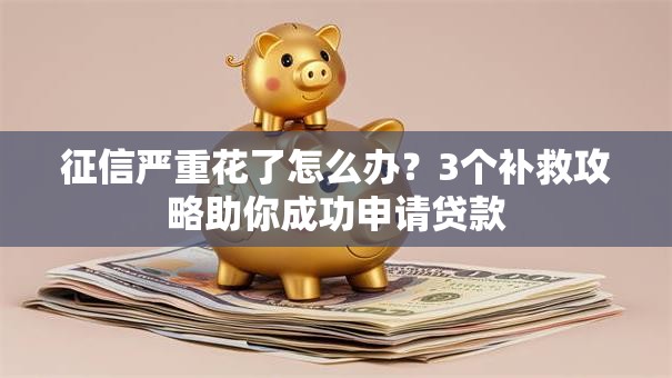 征信严重花了怎么办？3个补救攻略助你成功申请贷款