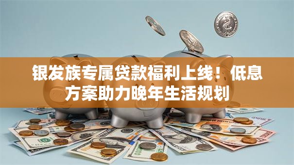银发族专属贷款福利上线！低息方案助力晚年生活规划