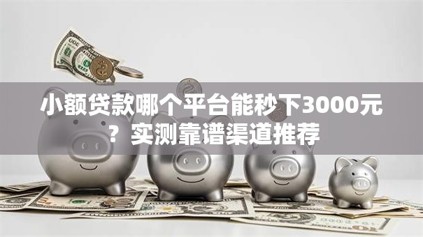 小额贷款哪个平台能秒下3000元？实测靠谱渠道推荐