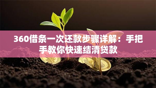 360借条一次还款步骤详解：手把手教你快速结清贷款