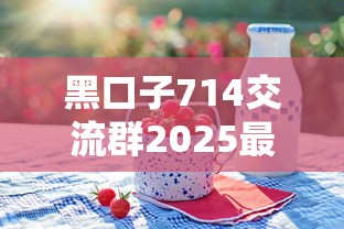 黑口子714交流群2025最新动态与风险防范全解析