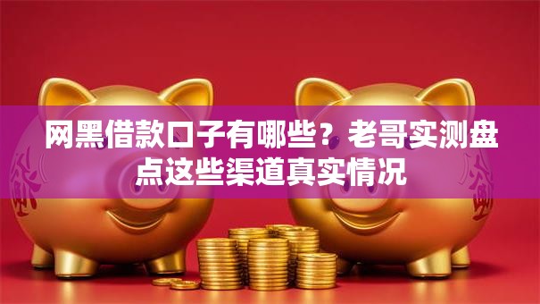 网黑借款口子有哪些？老哥实测盘点这些渠道真实情况