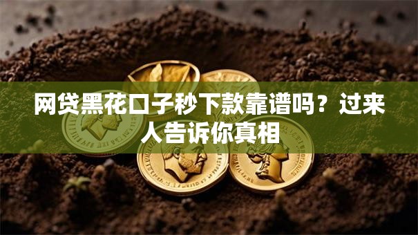 网贷黑花口子秒下款靠谱吗？过来人告诉你真相