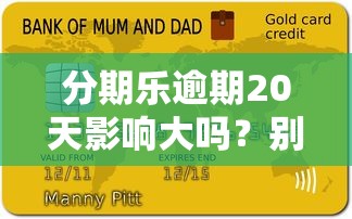 分期乐逾期20天影响大吗？别急，补救措施+避免信用受损全解析！