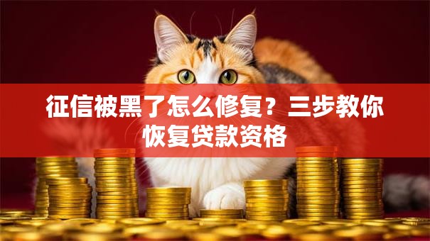 征信被黑了怎么修复？三步教你恢复贷款资格