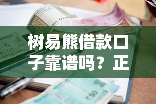 树易熊借款口子靠谱吗？正规平台审核流程、额度利率全解析