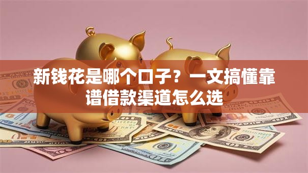 新钱花是哪个口子？一文搞懂靠谱借款渠道怎么选