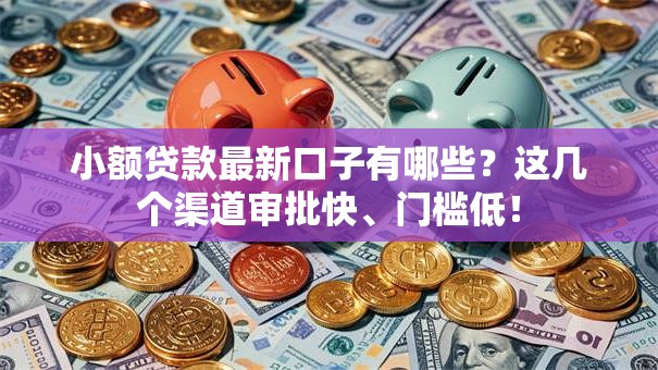 小额贷款最新口子有哪些？这几个渠道审批快、门槛低！