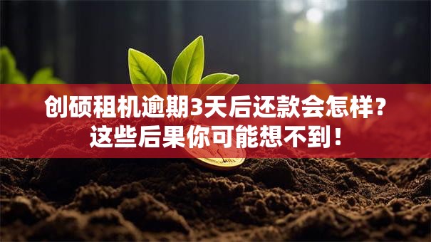创硕租机逾期3天后还款会怎样？这些后果你可能想不到！