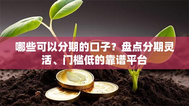 哪些可以分期的口子？盘点分期灵活、门槛低的靠谱平台