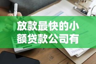 放款最快的小额贷款公司有哪些？这五家靠谱平台快速到账
