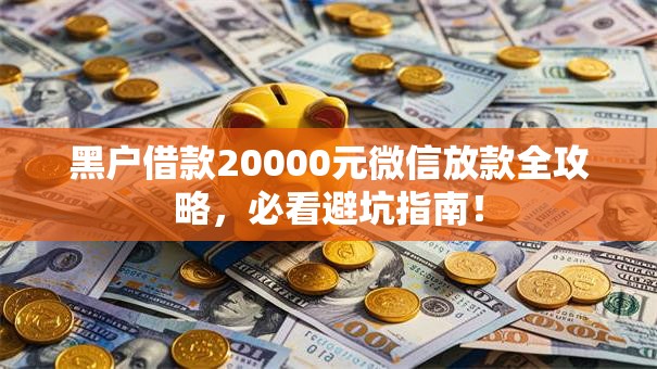 黑户借款20000元微信放款全攻略，必看避坑指南！