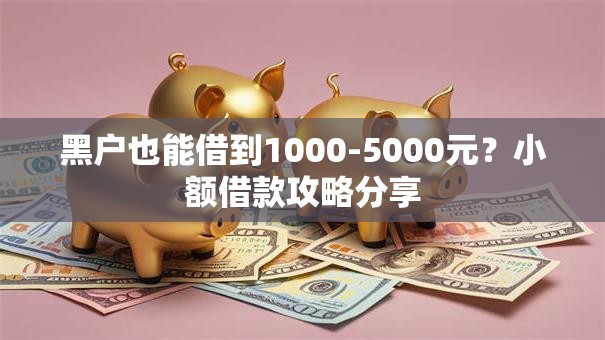 黑户也能借到1000-5000元？小额借款攻略分享