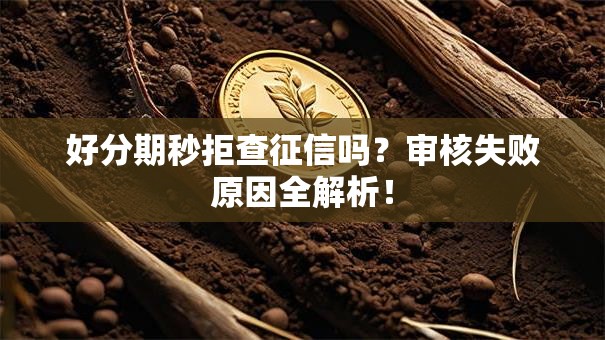好分期秒拒查征信吗？审核失败原因全解析！