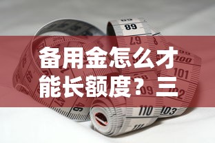 备用金怎么才能长额度？三大妙招帮你轻松提额！