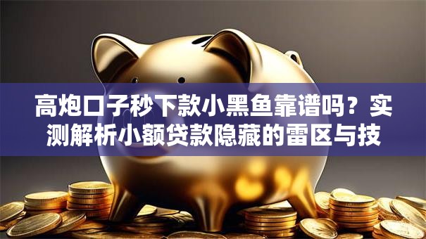 高炮口子秒下款小黑鱼靠谱吗？实测解析小额贷款隐藏的雷区与技巧