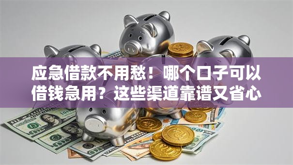 应急借款不用愁！哪个口子可以借钱急用？这些渠道靠谱又省心