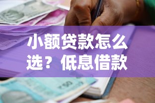小额贷款怎么选？低息借款申请攻略与避坑指南