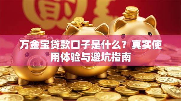 万金宝贷款口子是什么？真实使用体验与避坑指南