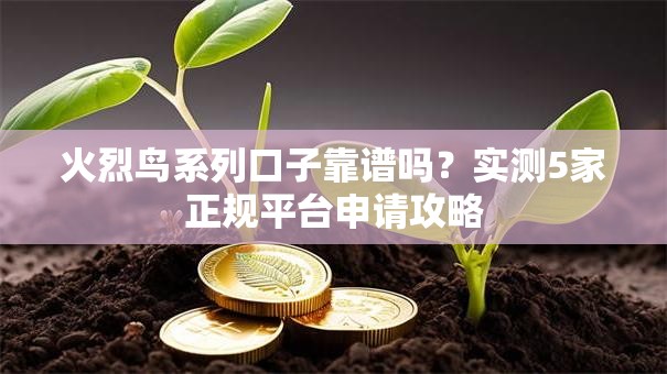 火烈鸟系列口子靠谱吗？实测5家正规平台申请攻略